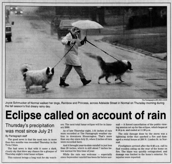 Eclipse called on account of rain